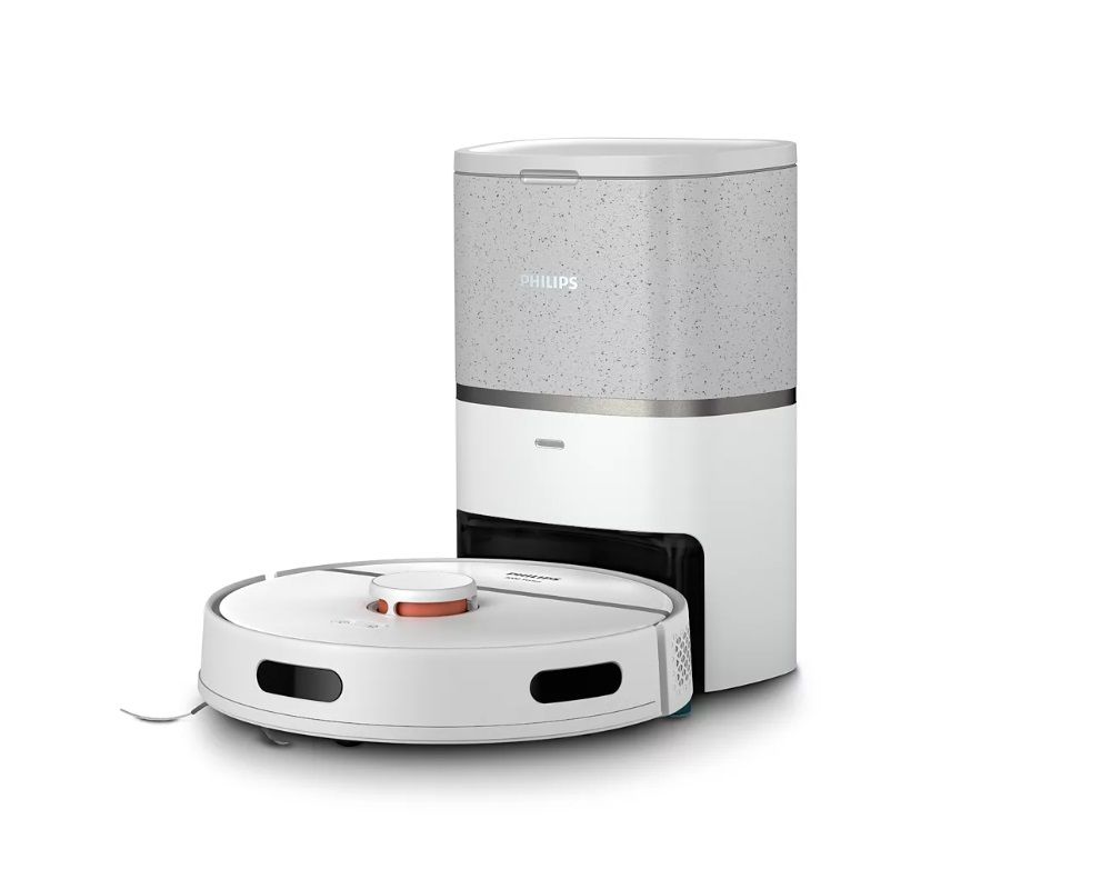 Philips HomeRun 3000 Serisi Aqua XU3110/02 Çöp İstasyonlu Beyaz Akıllı Robot Süpürge