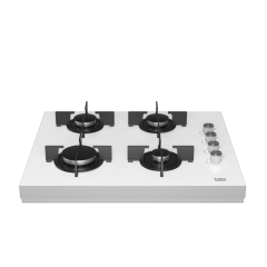 Beko BSTOC 827 B Beyaz Cam Set Üstü Ocak