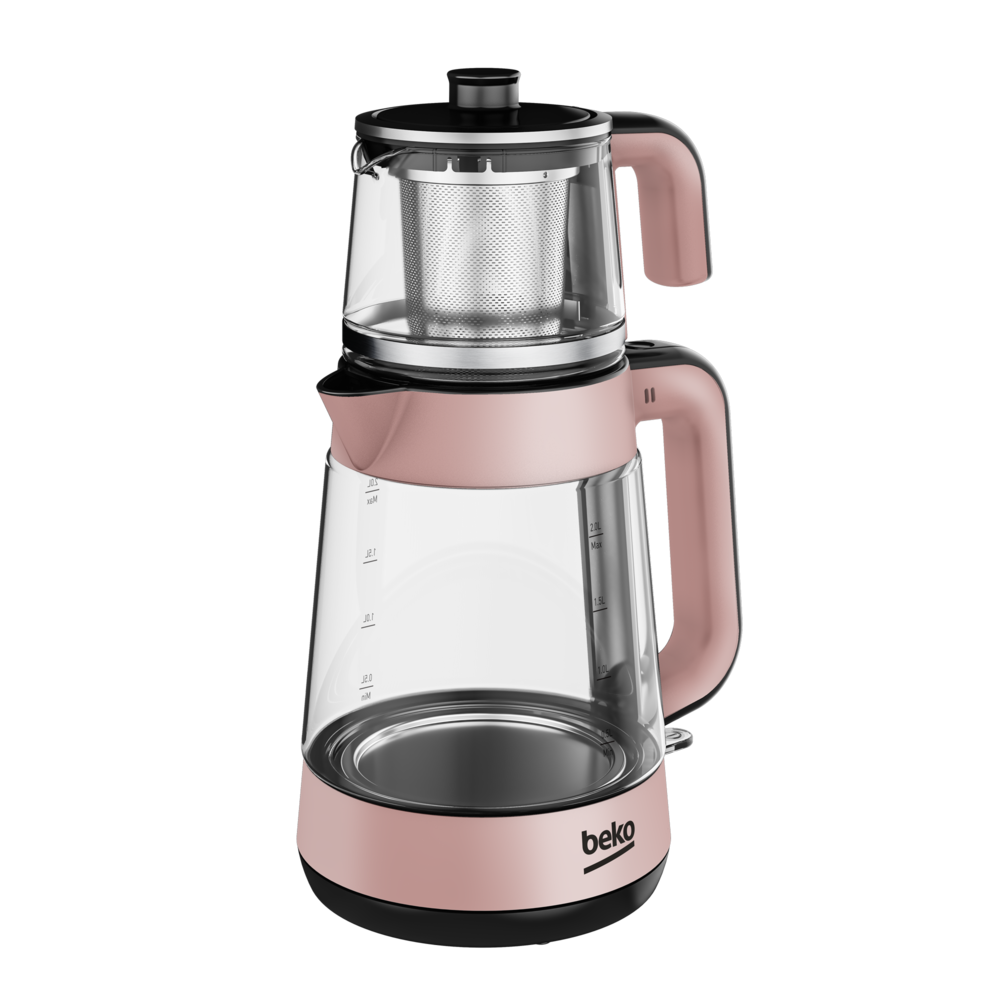 Beko CM 5964 R Floral Rose Gold 1900 W Cam Demlikli Çay Makinesi
