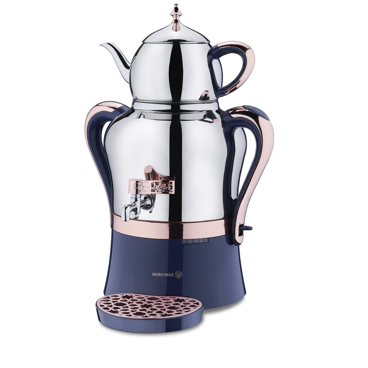 Korkmaz A843-01 Hanedan Semaver Azura Inox/Rosegold