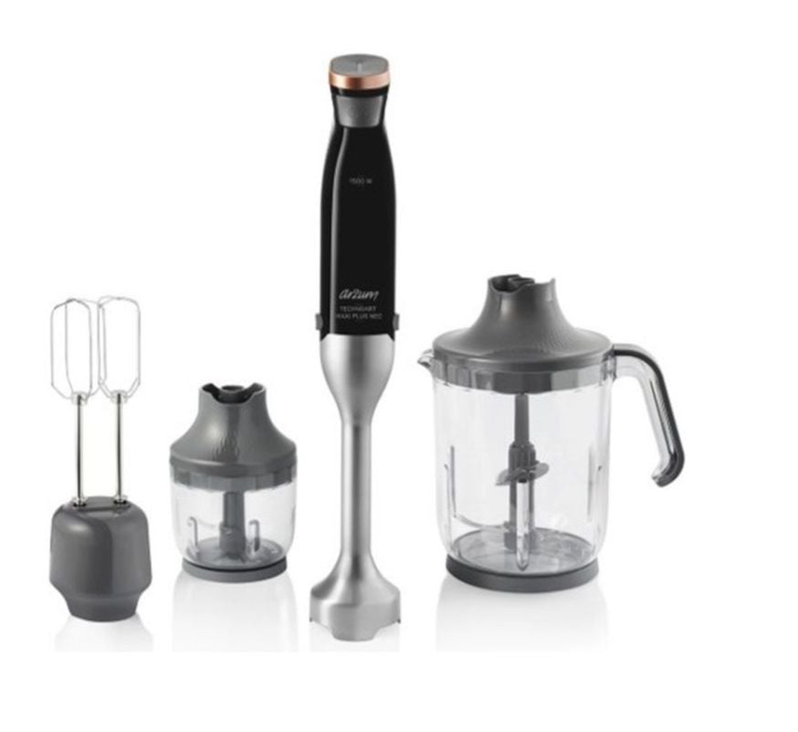 Arzum Technoart Maxi Plus Neo AR1115-S Siyah 1500 W El Blender Seti
