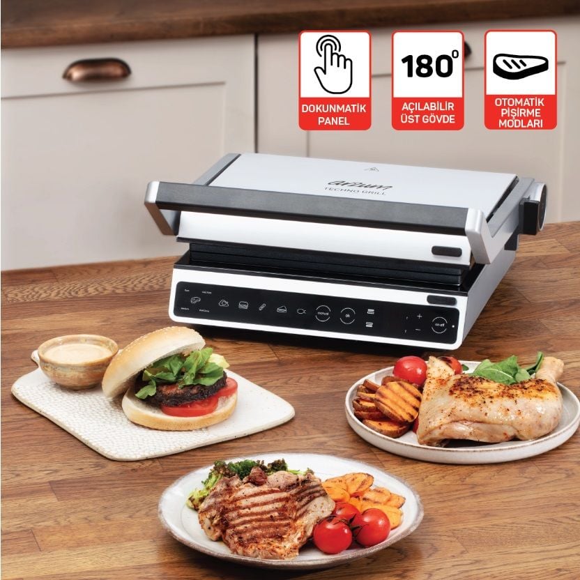 Arzum Techno AR2059 Grill Dijital Izgara ve Tost Makinesi