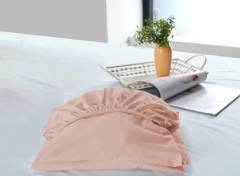 New Cotton Fitted Çarşaf - Somon