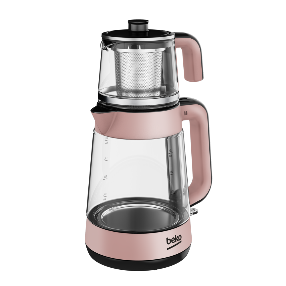 Beko CM 5964 R Floral Rose Gold 1900 W Cam Demlikli Çay Makinesi