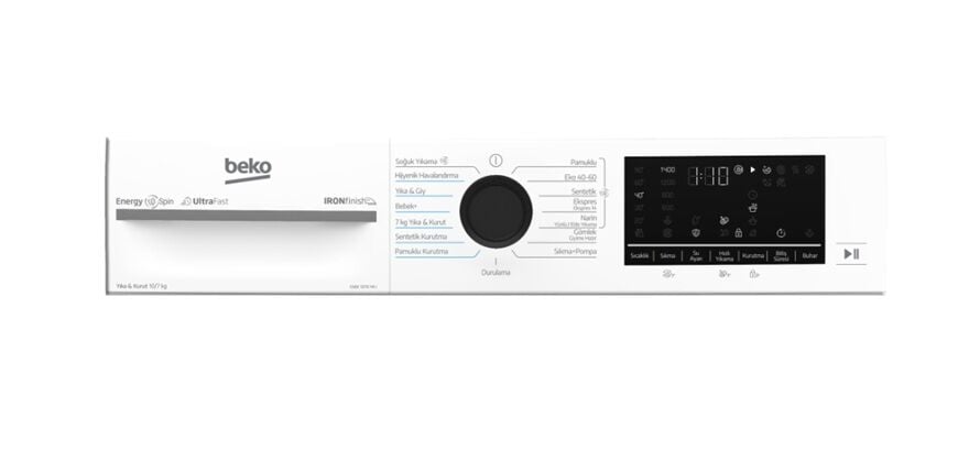 Beko CMX 1070 YK I 1200 Devir 10 kg / 7 kg Kurutmalı Çamaşır Makinesi