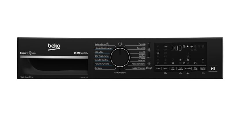 Beko CMB 1280 YKIG 1400 Devir 8 kg / 12 kg Kurutmalı Çamaşır Makinesi