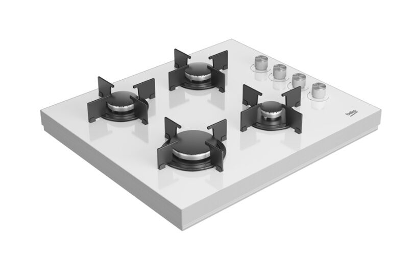 Beko BSTOC 827 B Beyaz Cam Set Üstü Ocak