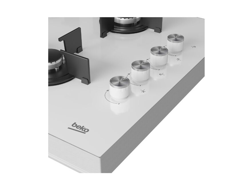 Beko BSTOC 827 B Beyaz Cam Set Üstü Ocak