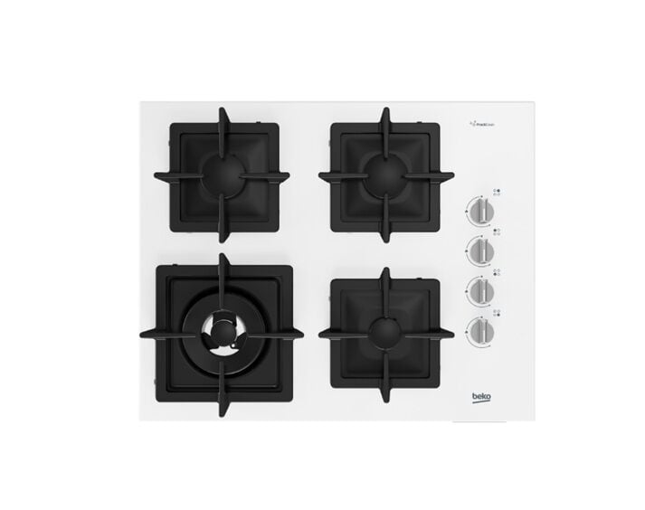 Beko BOCD K 6510 DWYB Beyaz Wok Gözlü Cam Ankastre Ocak