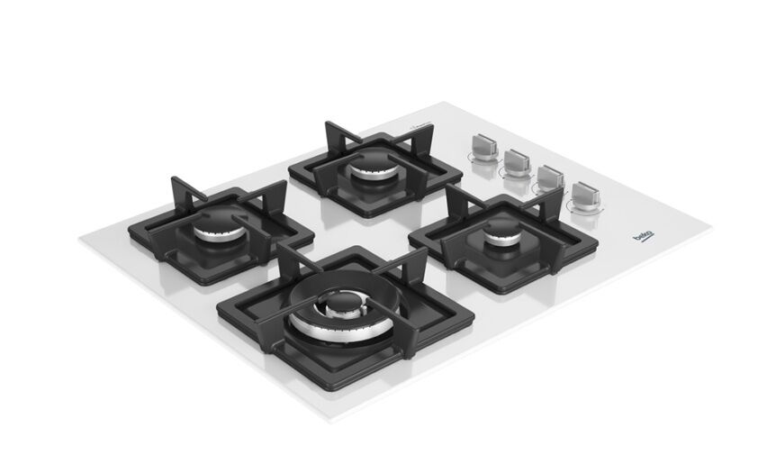 Beko BOCD K 6510 DWYB Beyaz Wok Gözlü Cam Ankastre Ocak