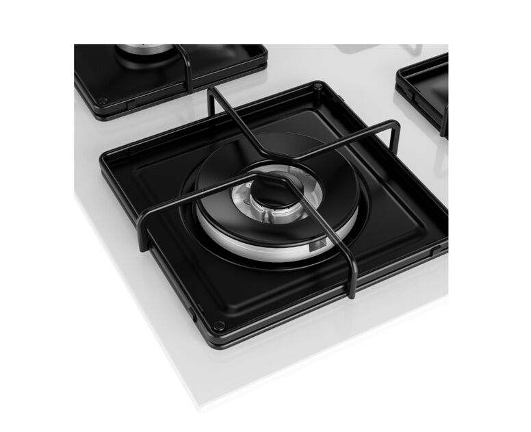 Beko BOCD K 6510 EWB Wok Gözlü Beyaz Cam Ankastre Ocak
