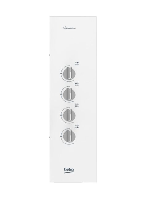 Beko BOCD K 6510 EWB Wok Gözlü Beyaz Cam Ankastre Ocak