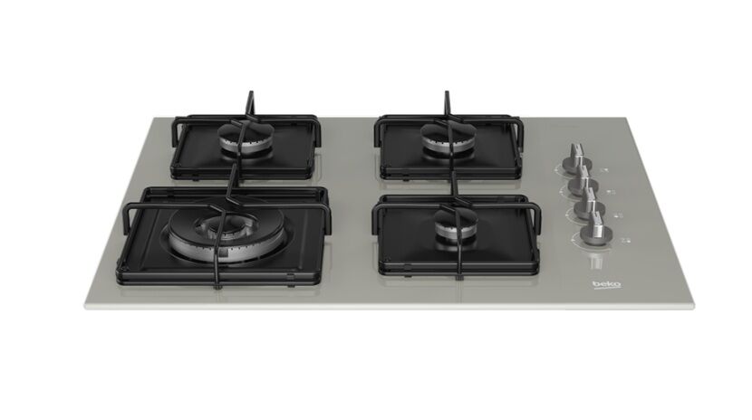 Beko BOCD K 6510 EWG Wok Gözlü Ankastre Gri Cam Tablalı Ocak