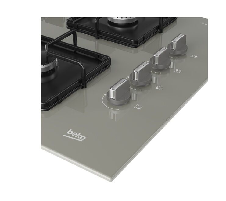 Beko BOCD K 6510 EWG Wok Gözlü Ankastre Gri Cam Tablalı Ocak