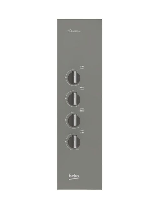 Beko BOCD K 6510 EWG Wok Gözlü Ankastre Gri Cam Tablalı Ocak