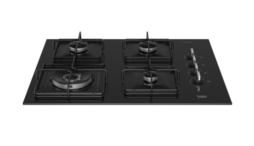Beko BOCD K 6510 EWS Wok Gözlü Siyah Cam Ankastre Ocak