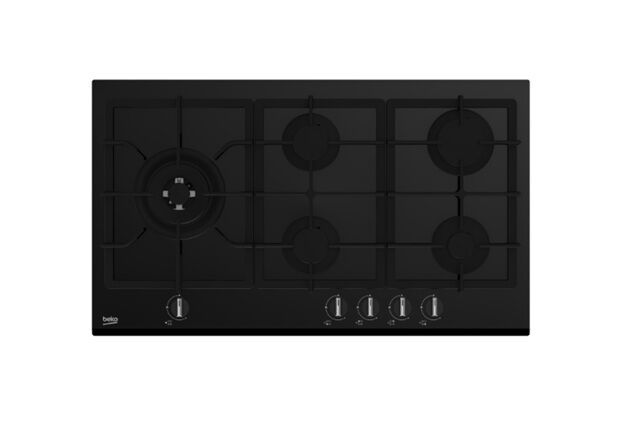 Beko BOCD D 9020 DWS Wok Gözlü Siyah Cam Ankastre Ocak