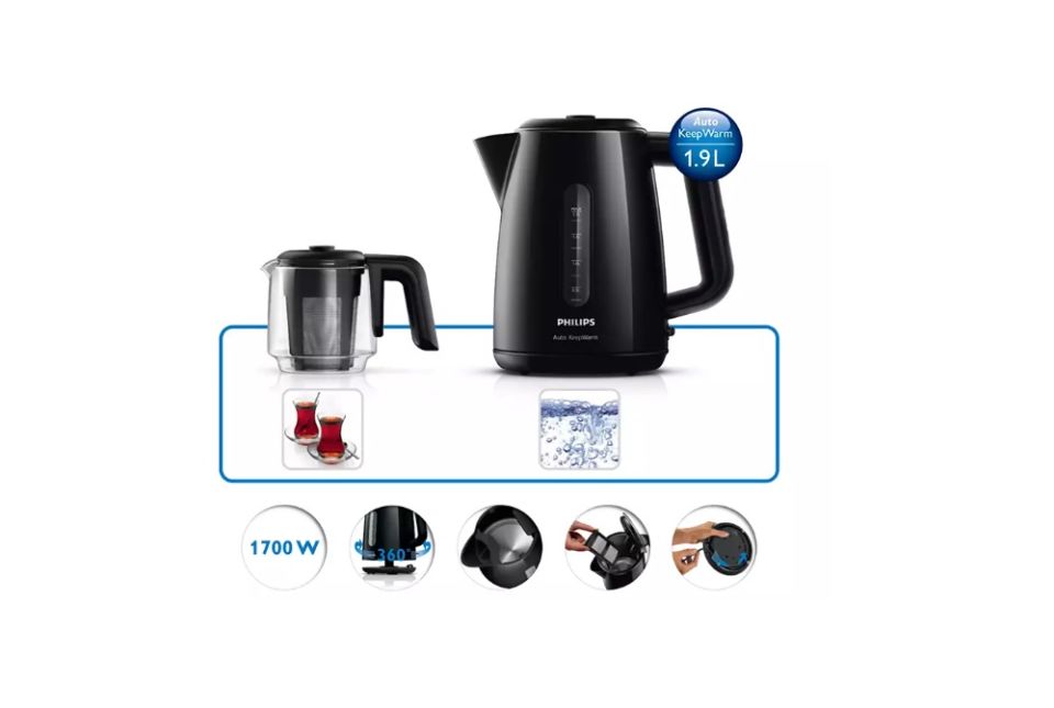 Philips HD7301/00 Daily Collection 1700W Cam Demlikli Çay Makinesi