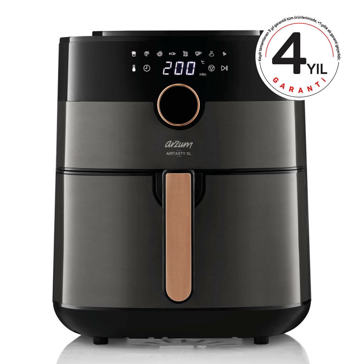 Arzum AR2074-B Airtasty XL Air Fryer 6 lt Bakır Yağsız Fritöz