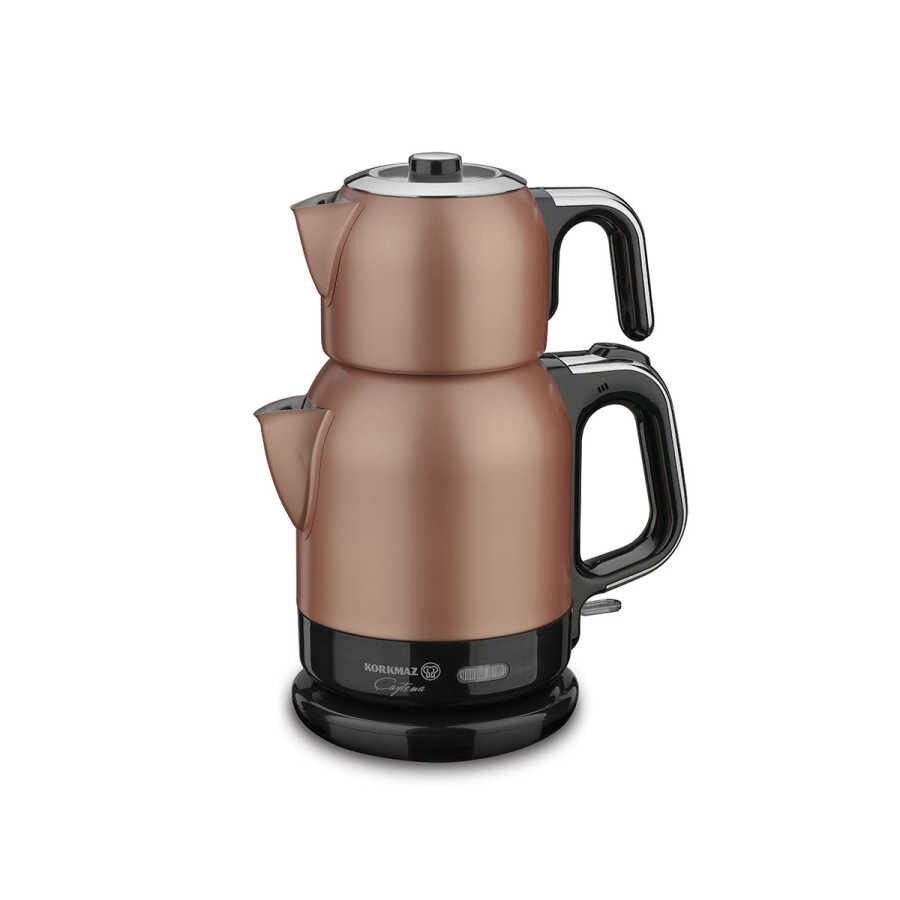 Korkmaz A331-02 Çaytema Rosagold Krom 1600 W Çelik Çay Makinesi